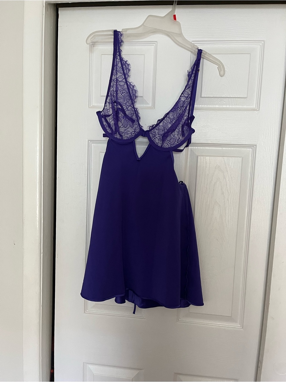 Victoria's Secret Purple Lace-Trim Chemise